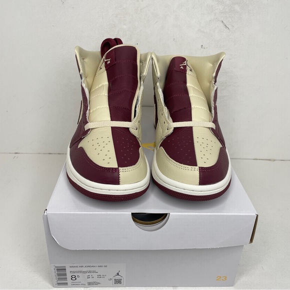 Nike Air Jordan 1 Retro Mid SE WMNS “Cherrywood Split” 2022 - Picture 2 of 4